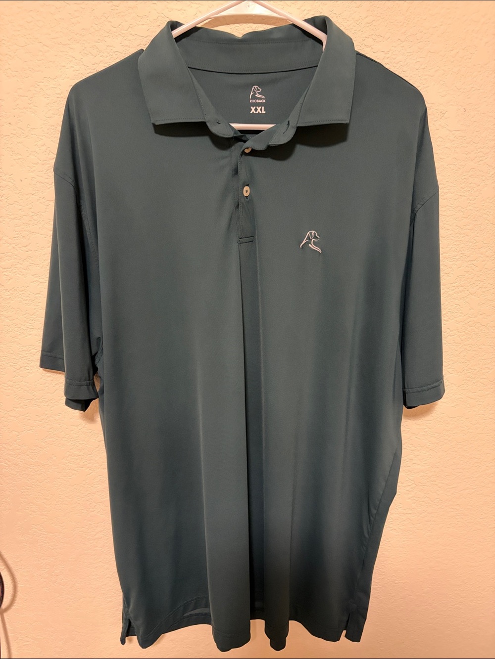 Rhoback Men's Short Sleeve Performance Polo Ponderosa Green - Size XXL